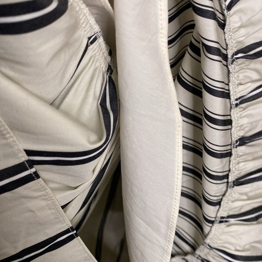 THEORY White with Black Stripes Dress - Picture 2 of 8